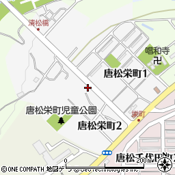 北海道三笠市唐松栄町周辺の地図