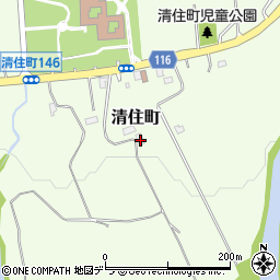 北海道三笠市清住町154周辺の地図
