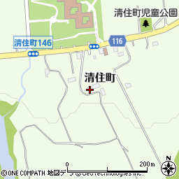北海道三笠市清住町156周辺の地図