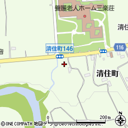 北海道三笠市清住町126周辺の地図