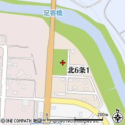 足寄橋公園周辺の地図