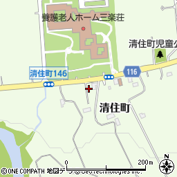 北海道三笠市清住町143周辺の地図