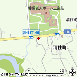 北海道三笠市清住町144周辺の地図