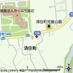 北海道三笠市清住町141周辺の地図