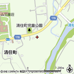 北海道三笠市清住町162周辺の地図