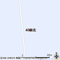 北海道石狩郡新篠津村第４０線北周辺の地図