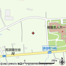 北海道三笠市清住町周辺の地図
