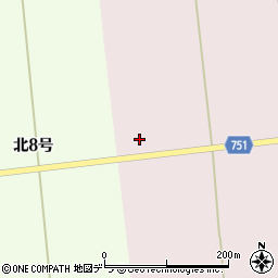 新篠津金沢線周辺の地図