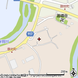 北海道三笠市唐松春光町409周辺の地図