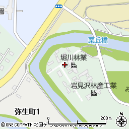 堀川林業株式会社　幾春別工場周辺の地図