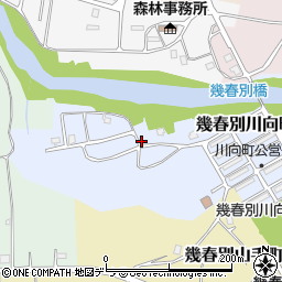 北海道三笠市幾春別川向町周辺の地図