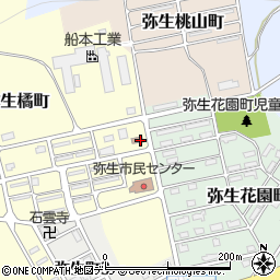 三笠警察庁舎　弥生駐在所周辺の地図