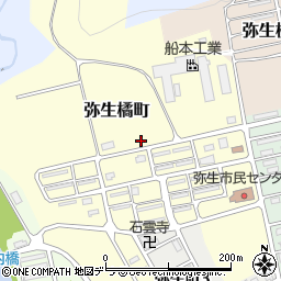 北海道三笠市弥生橘町周辺の地図