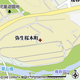 北海道三笠市弥生桜木町周辺の地図