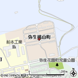 北海道三笠市弥生桃山町周辺の地図