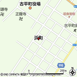 北海道古平郡古平町浜町周辺の地図