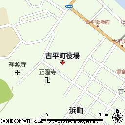 北海道古平郡古平町周辺の地図