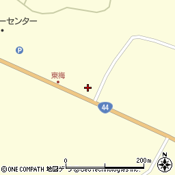 北海道根室市東梅64周辺の地図