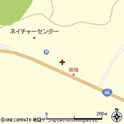 北海道根室市東梅76周辺の地図