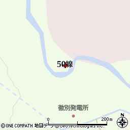 北海道釧路市阿寒町飽別５０線周辺の地図