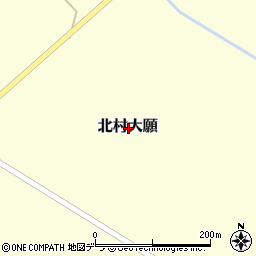 北海道岩見沢市北村大願周辺の地図