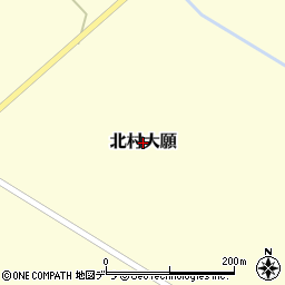 北海道岩見沢市北村大願周辺の地図