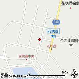 歯舞漁協　花咲市場周辺の地図