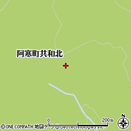 北海道釧路市阿寒町共和北周辺の地図