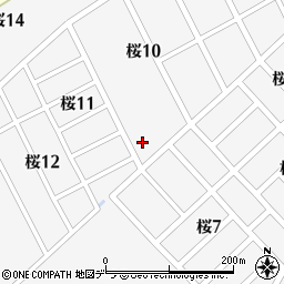 北海道川上郡標茶町桜周辺の地図