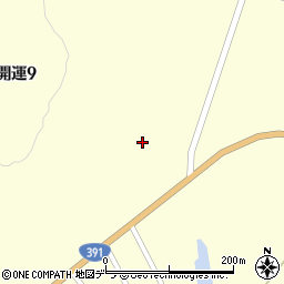 北海道川上郡標茶町開運周辺の地図