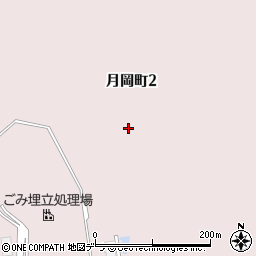 北海道根室市月岡町周辺の地図