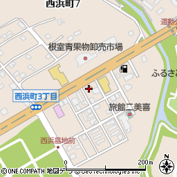釧路ビーエスタイヤ株式会社　根室営業所周辺の地図