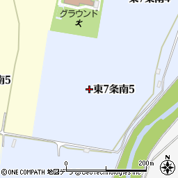 北海道美唄市東７条南5丁目周辺の地図