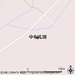 北海道富良野市中布礼別周辺の地図