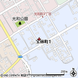 〒087-0024 北海道根室市宝林町の地図