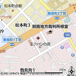 セブンイレブン根室敷島町店周辺の地図
