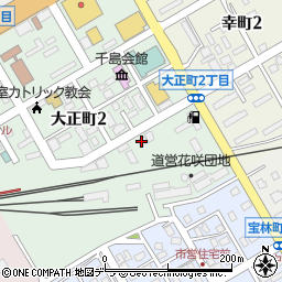 株式会社根室菱雄　配送センター周辺の地図