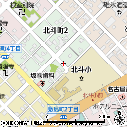 北海道根室市北斗町周辺の地図