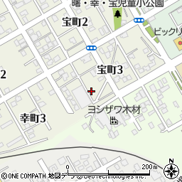 千島開発株式会社宝町倉庫周辺の地図