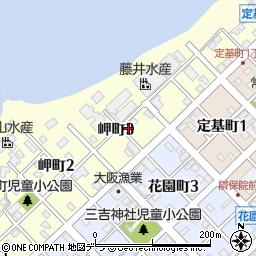 北海道根室市岬町周辺の地図