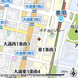 奉天楼美唄支店中国料理周辺の地図