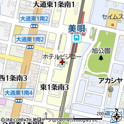 美唄駅前ホテル　ＢＩＪＩＫＯ周辺の地図