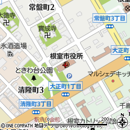 〒087-0000 北海道根室市（以下に掲載がない場合）の地図