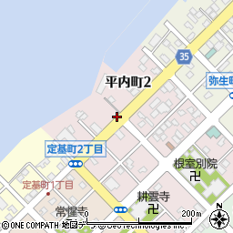 北海道根室市平内町周辺の地図
