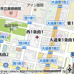 センター薬局美唄中央店周辺の地図