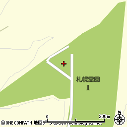 札幌霊園周辺の地図