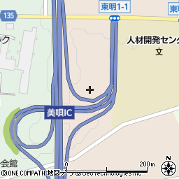 北海道美唄市東明１条1丁目1周辺の地図