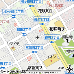 北海道根室市緑町3丁目周辺の地図