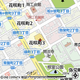 ソフトバンク根室周辺の地図