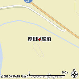 北海道石狩市厚田区嶺泊周辺の地図